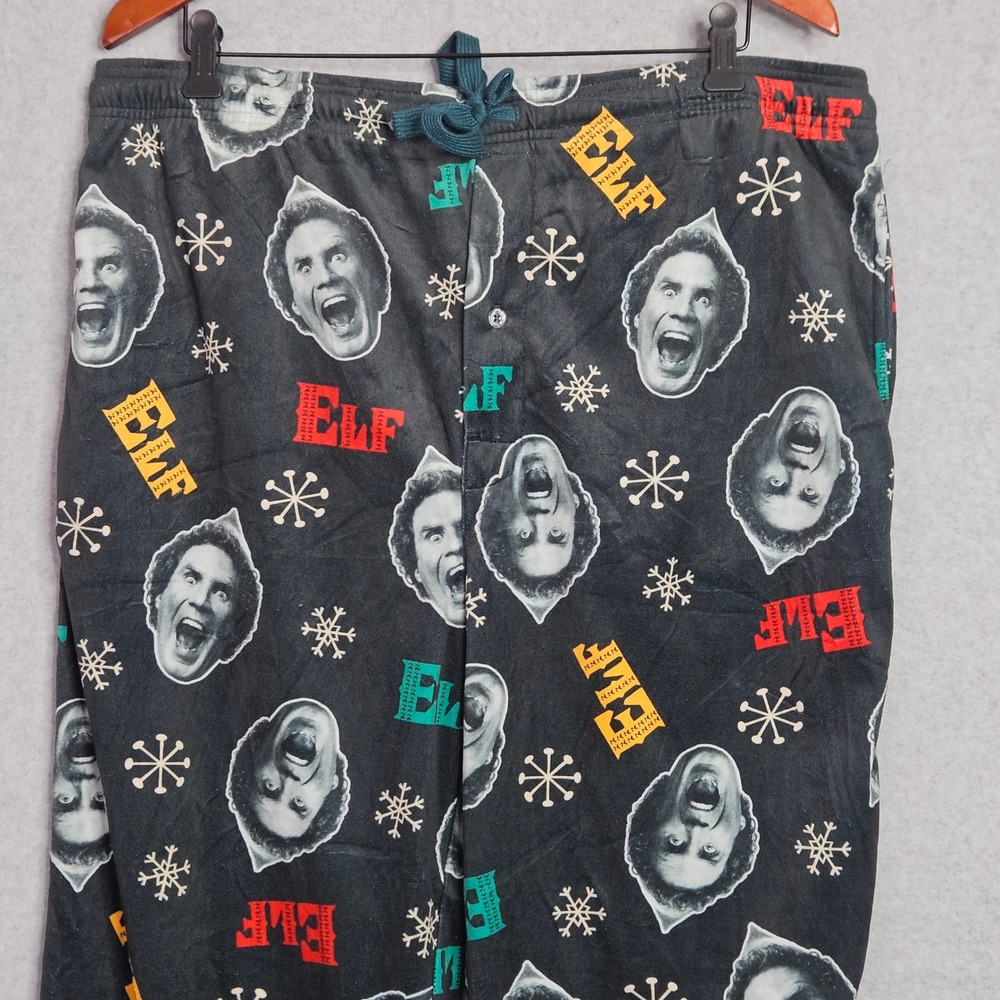Elf Movie Buddy the Elf‎ Mens Pajama Pants Green Christmas Sleepwear 2XL New